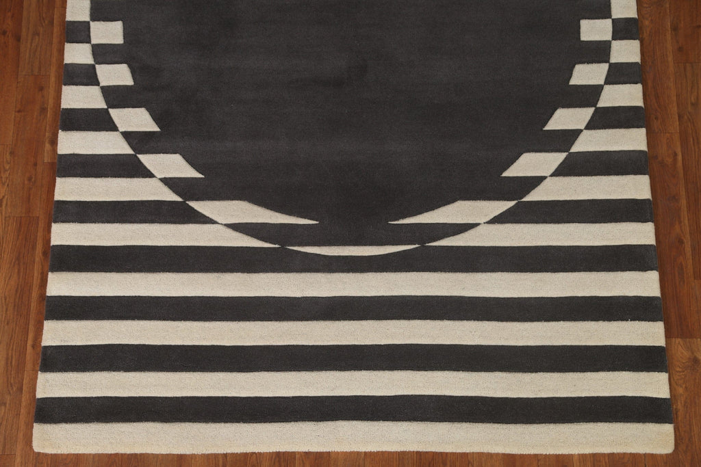 Striped Gabbeh Oriental Area Rug 5x8