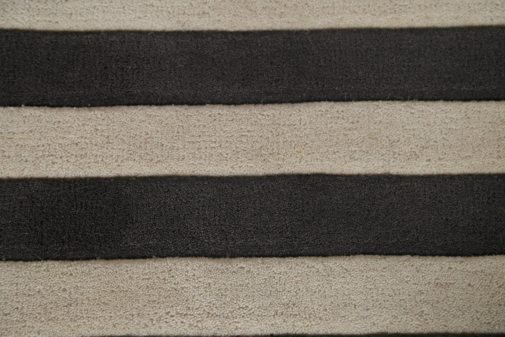 Striped Gabbeh Oriental Area Rug 5x8