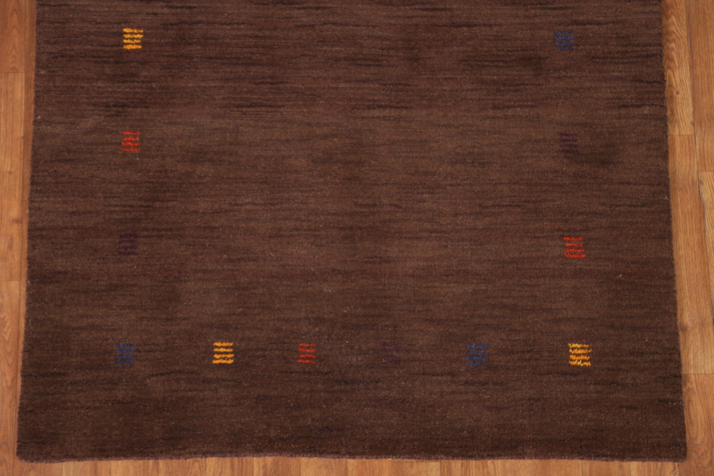 Brown Gabbeh Indian Area Rug 4x6