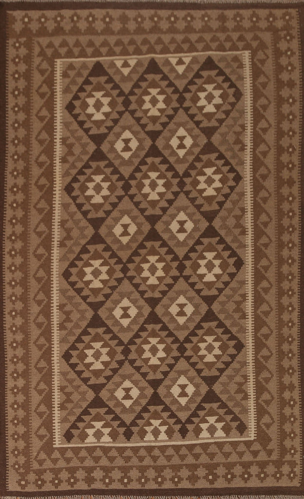 Wool Kilim Tribal Area Rug 5x8