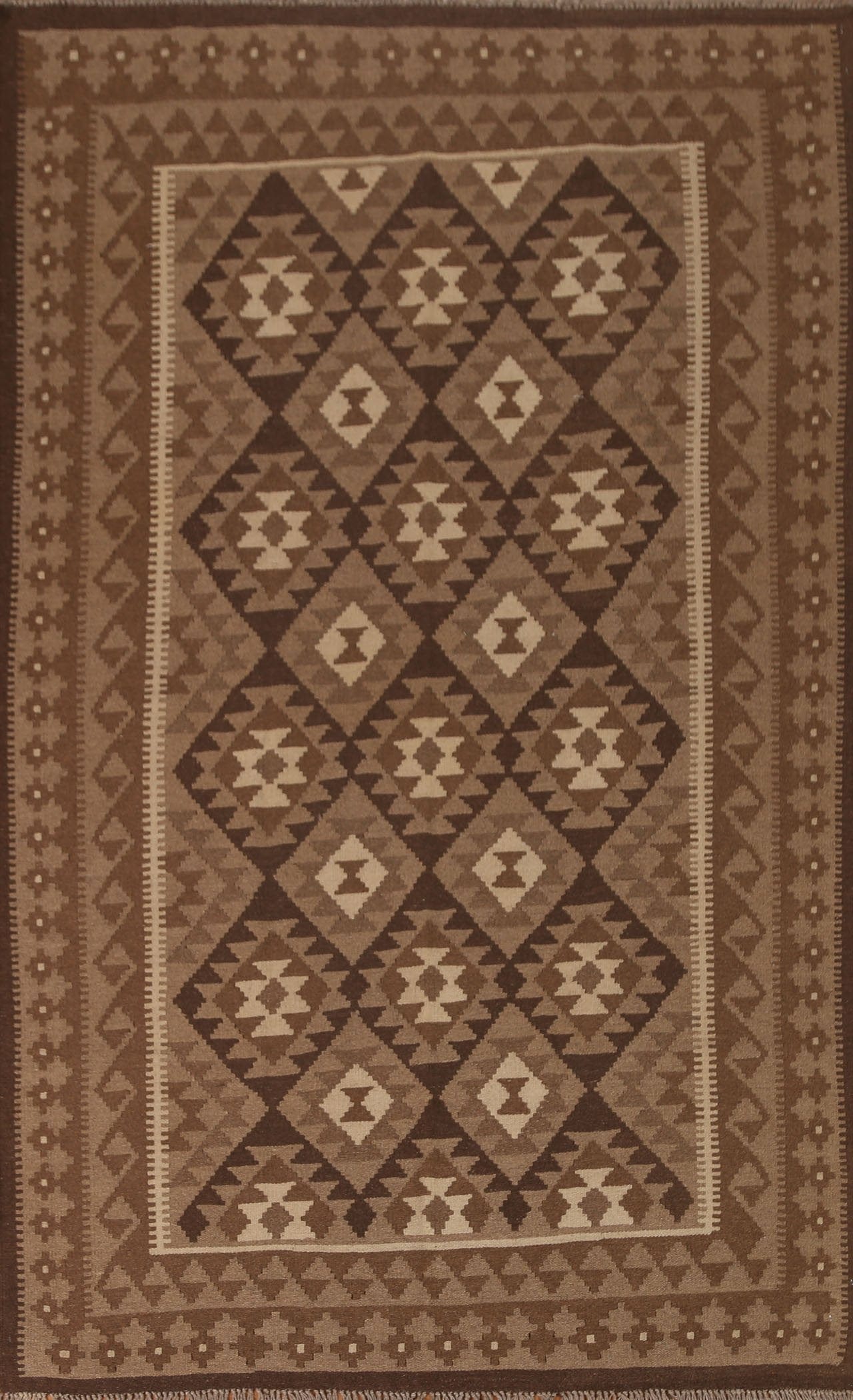 Wool Kilim Tribal Area Rug 5x8