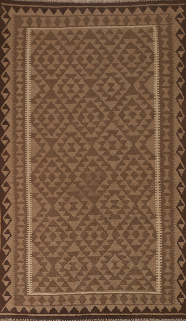 Brown Kilim Oriental Area Rug 5x8