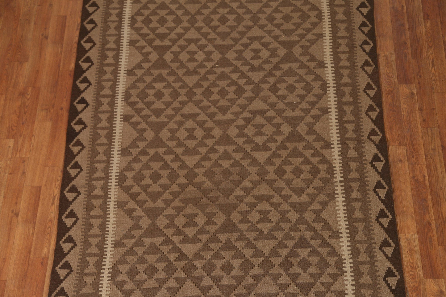 Brown Kilim Oriental Area Rug 5x8