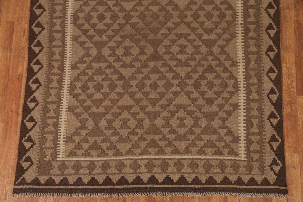 Brown Kilim Oriental Area Rug 5x8