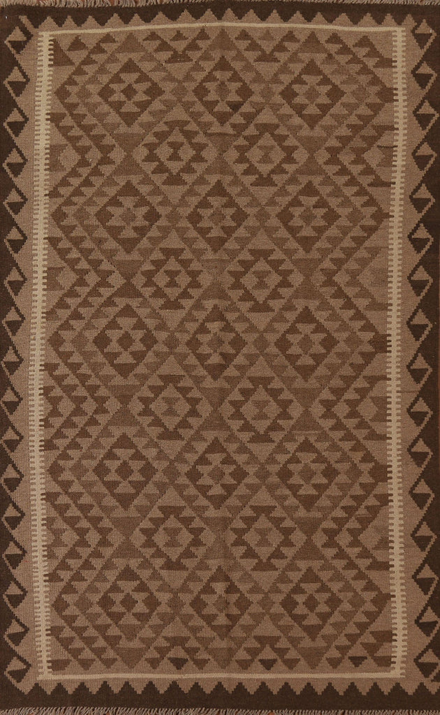 Hand-Woven Kilim Oriental Area Rug 5x8