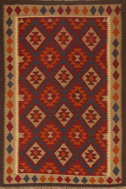 Geometric Kilim Oriental Area Rug 5x7