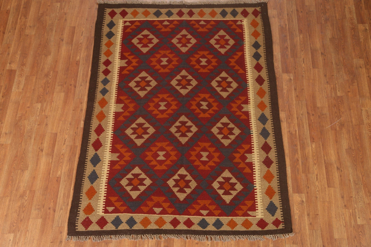 Geometric Kilim Oriental Area Rug 5x7