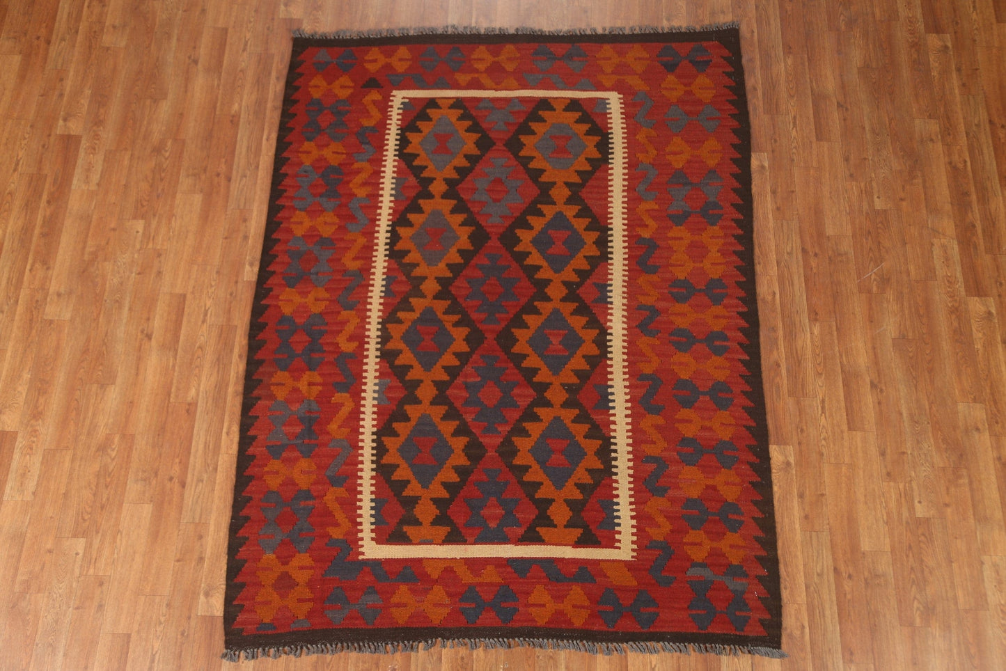 Geometric Kilim Oriental Area Rug 5x7