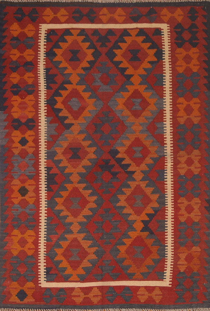 Hand-Woven Kilim Oriental Area Rug 5x7