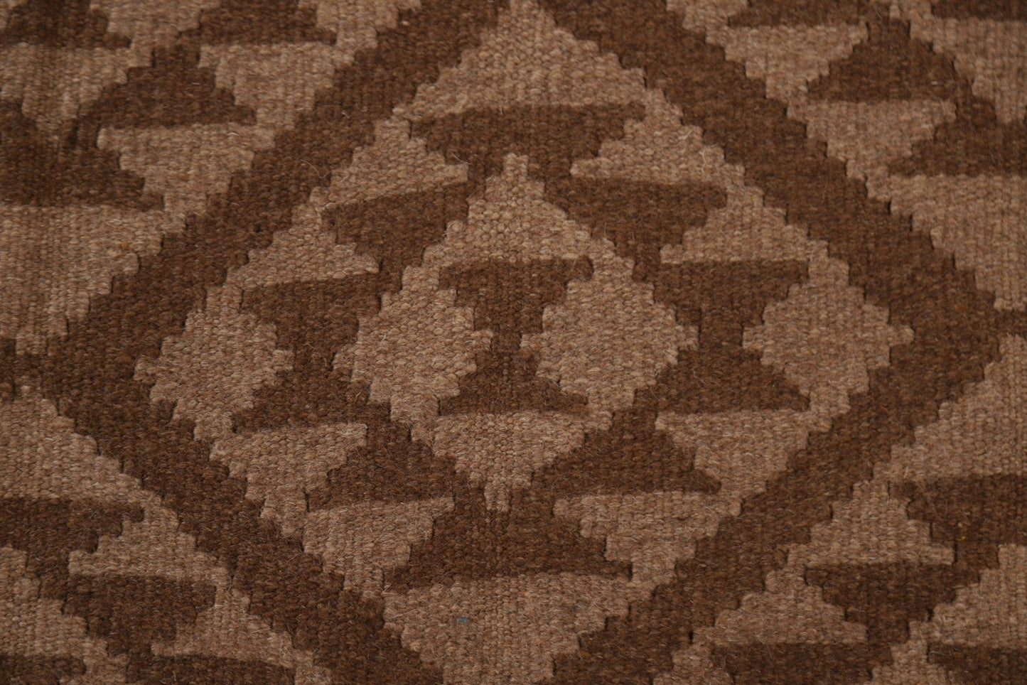 Brown Wool Kilim Tribal Area Rug 5x7