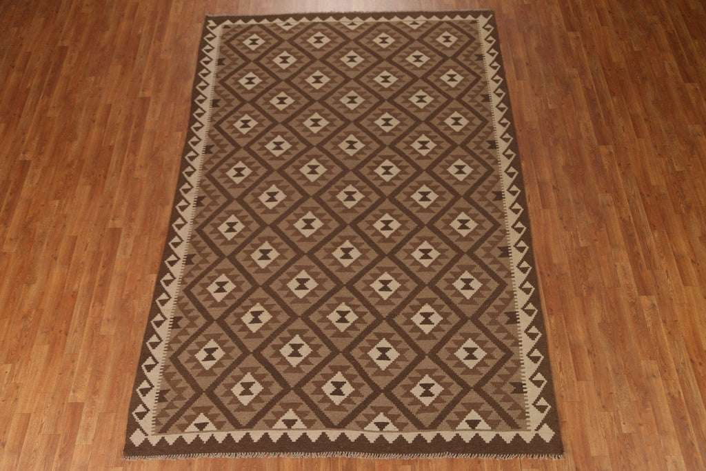 All-Over Kilim Geometric Area Rug 7x10