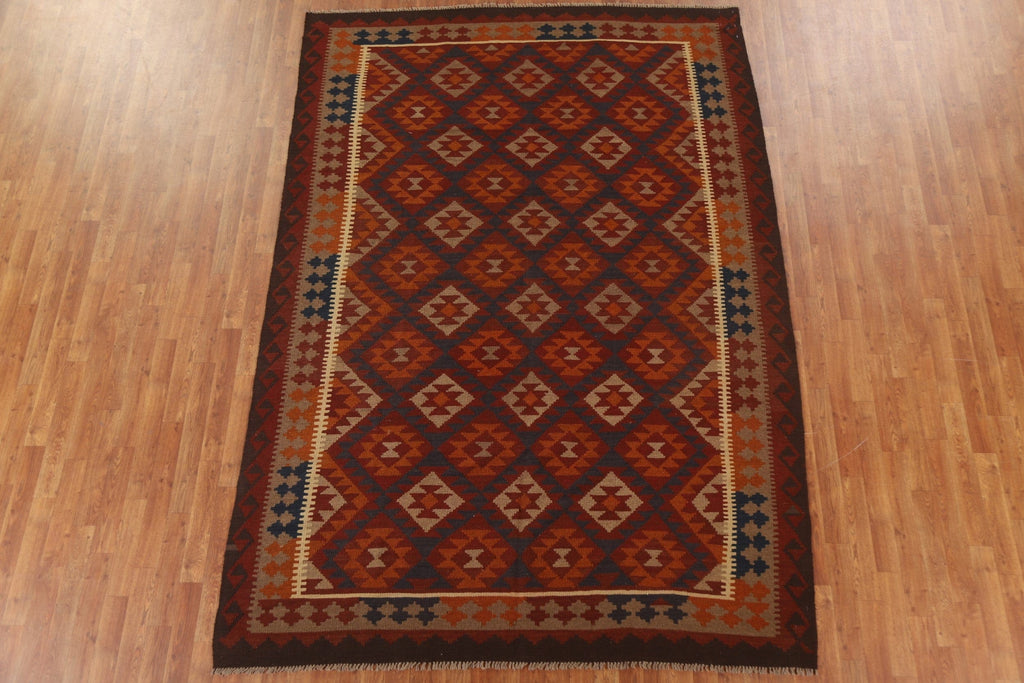 Hand-Woven Kilim Oriental Area Rug 7x10