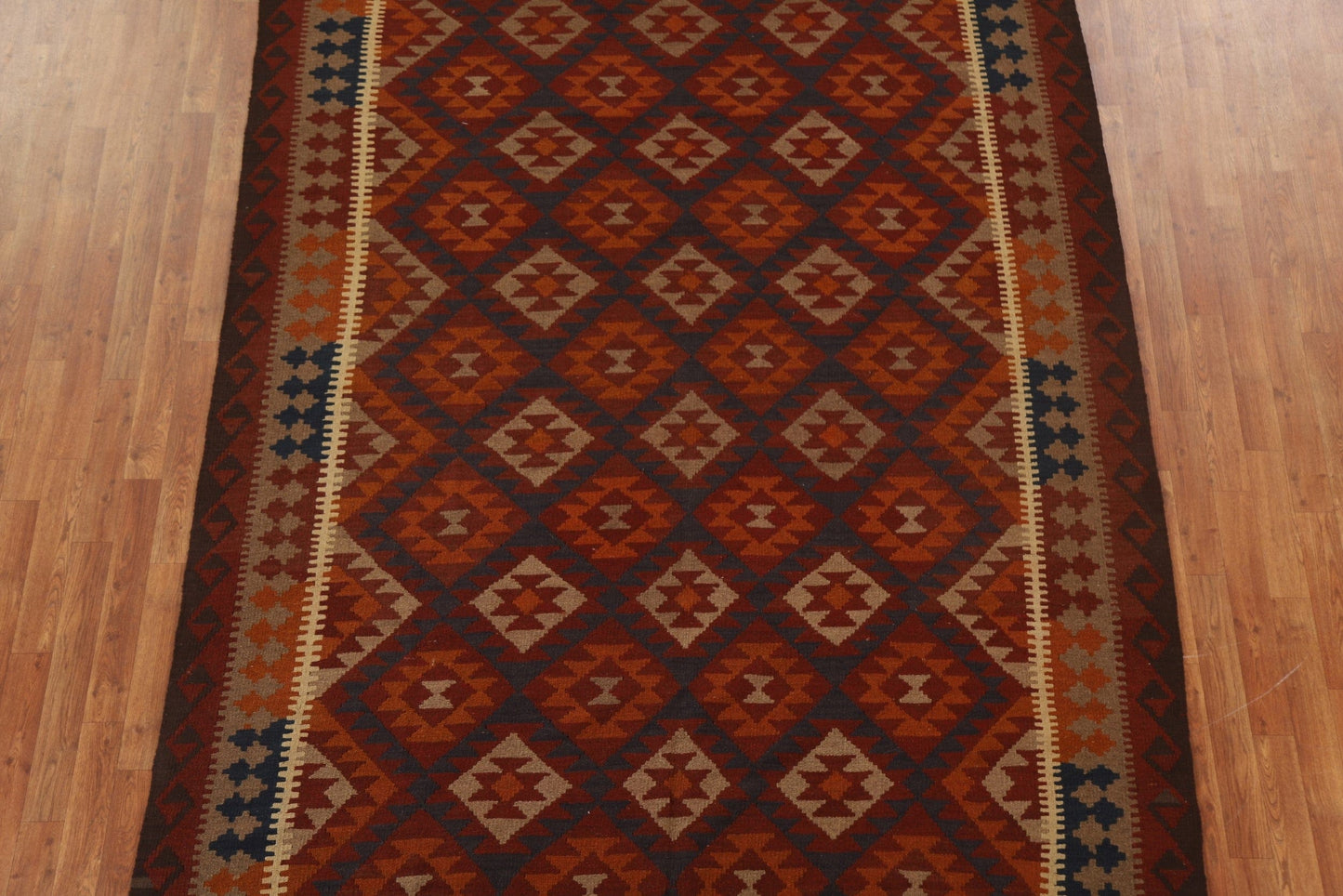 Hand-Woven Kilim Oriental Area Rug 7x10