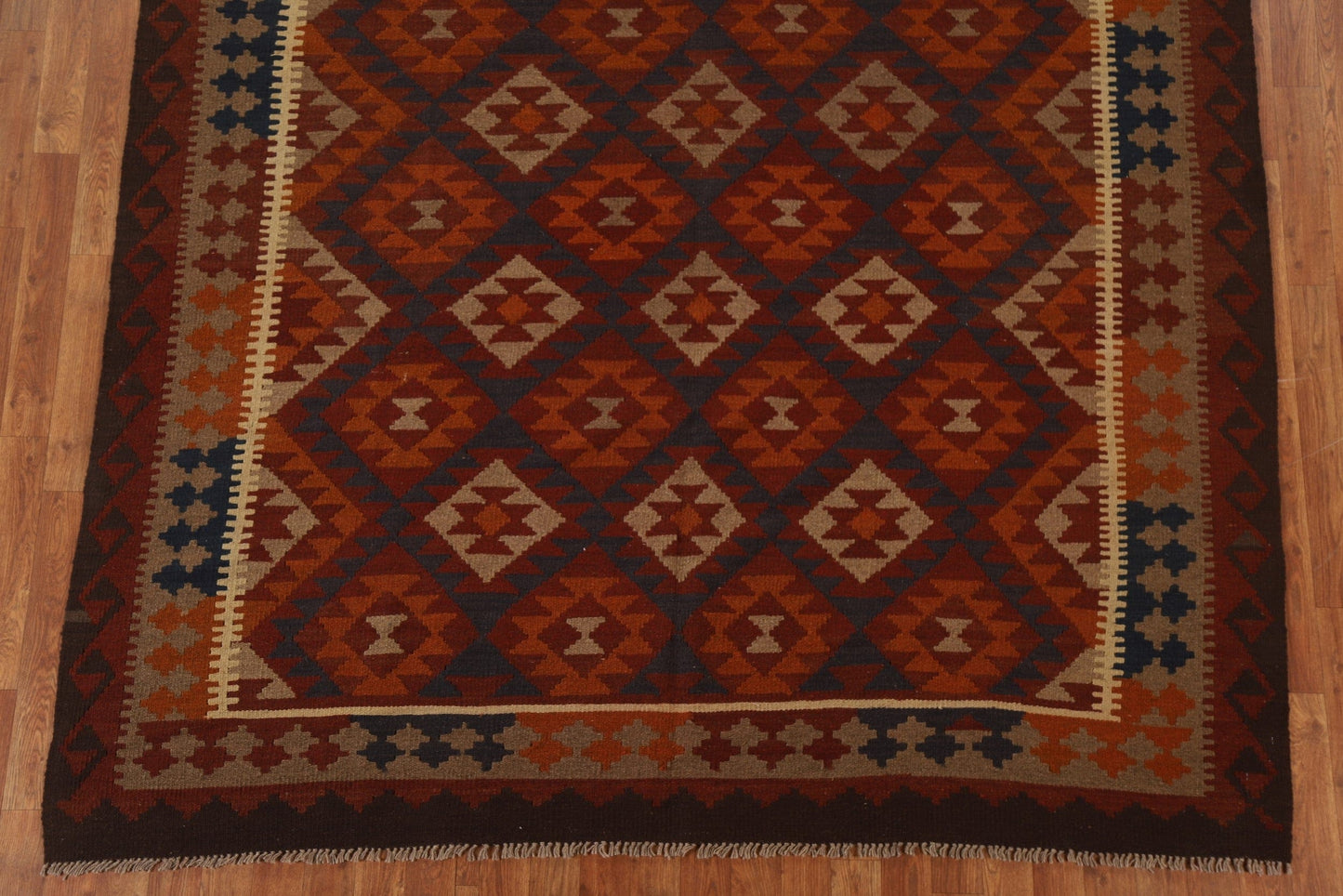 Hand-Woven Kilim Oriental Area Rug 7x10