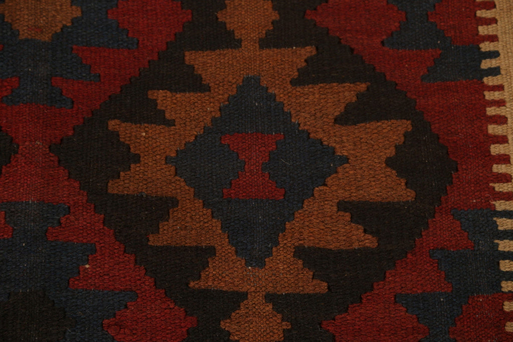 Geometric Kilim Hand-Woven Area Rug 5x6