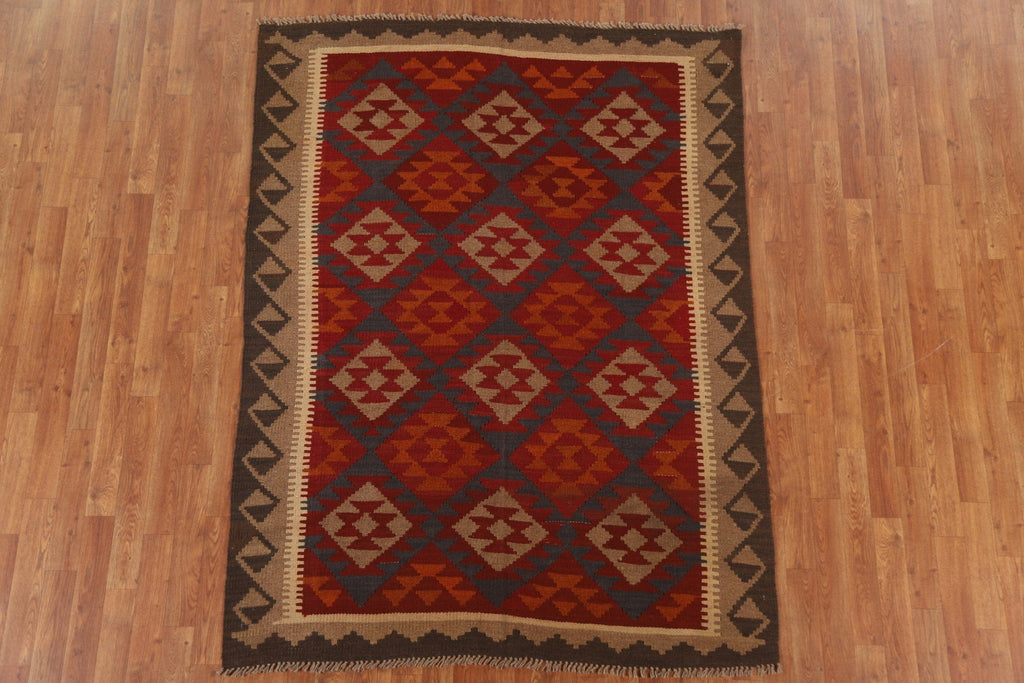 Geometric Kilim Oriental Area Rug 5x7