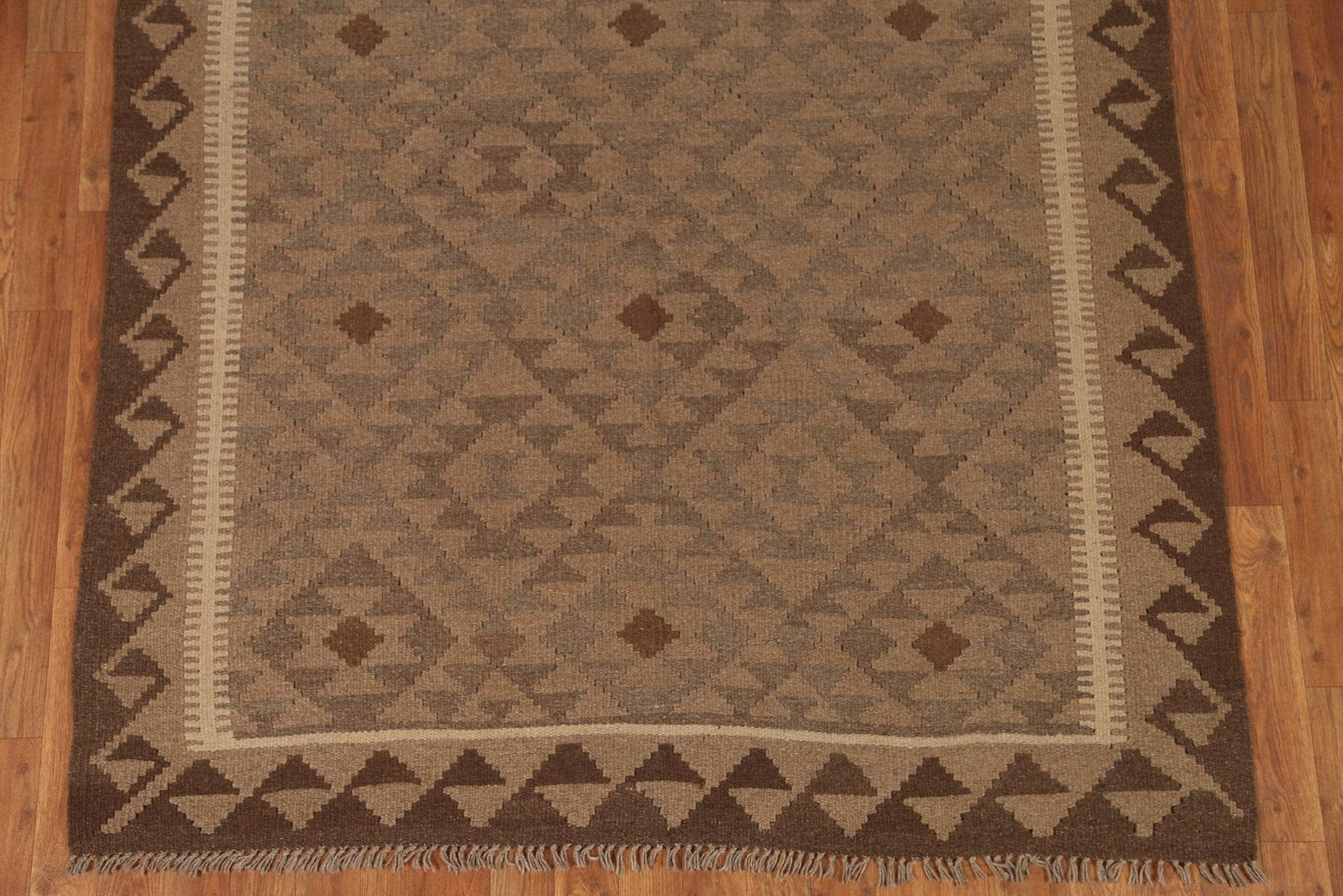 Brown Kilim Oriental Area Rug 5x7