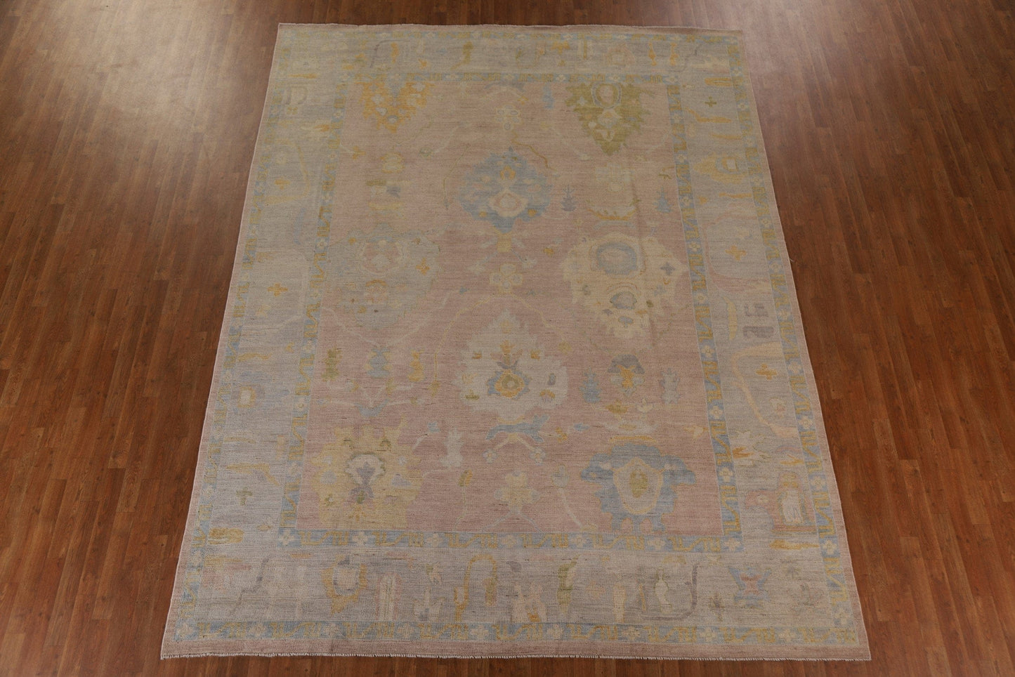 Vegetable Dye Oushak Oriental Area Rug 9x12