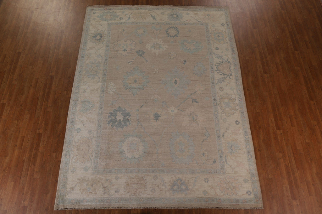 Vegetable Dye Oushak Turkish Area Rug 9x12