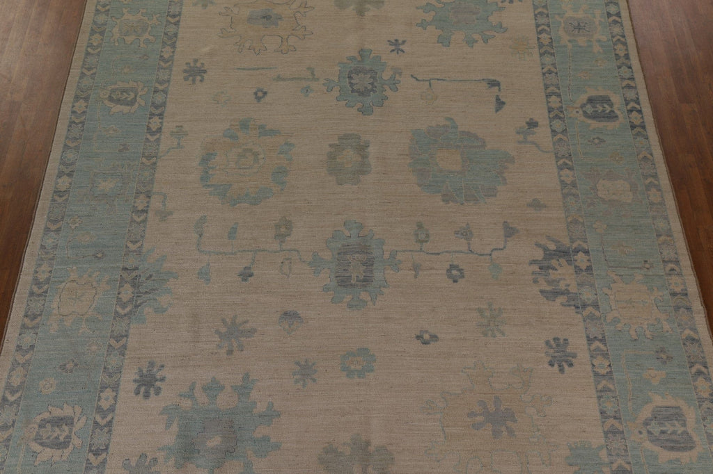 Vegetable Dye Oushak Large Area Rug 10x14