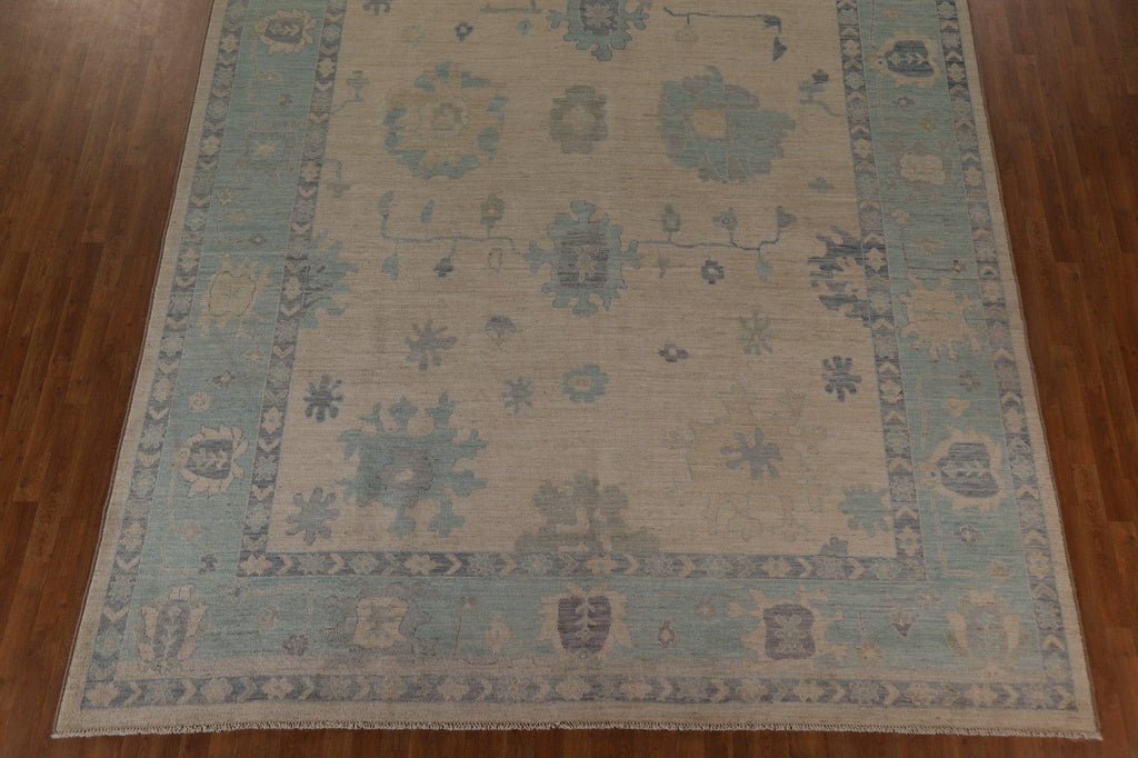 Vegetable Dye Oushak Large Area Rug 10x14