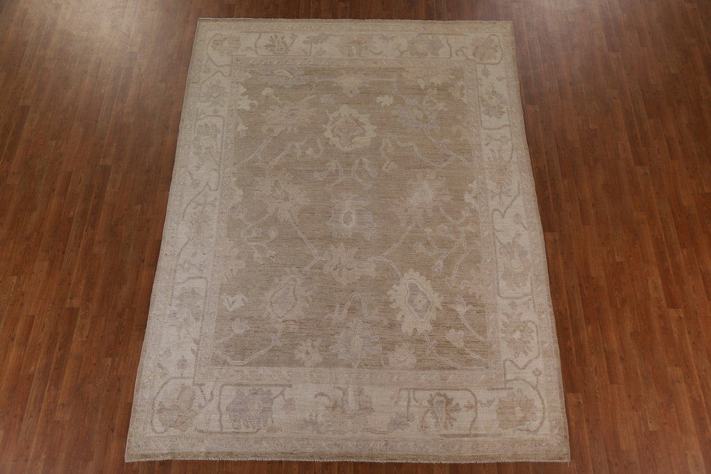 Wool Oushak Vegetable Dye Area Rug 8x10