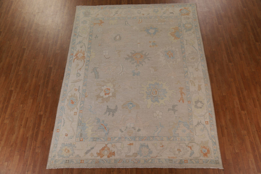 Turkish Oushak Vegetable Dye Area Rug 9x12