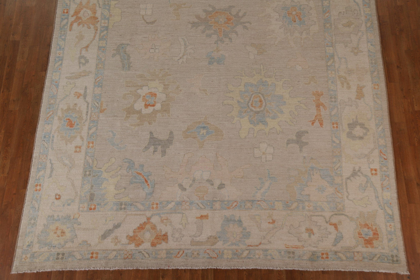 Turkish Oushak Vegetable Dye Area Rug 9x12