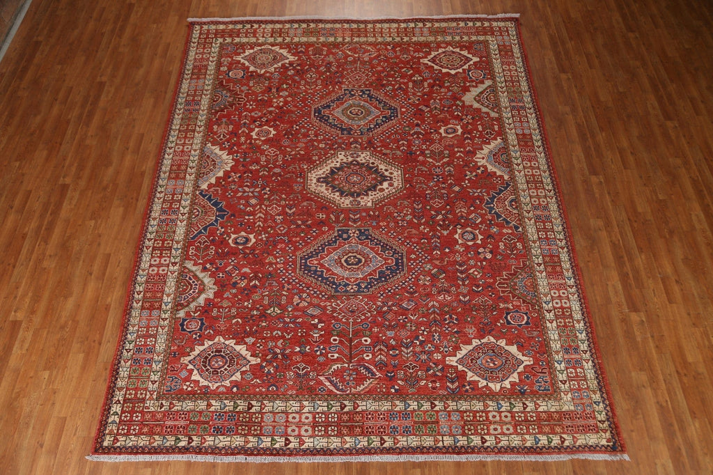 Vegetable Dye Yalameh Persian Area Rug 9x11