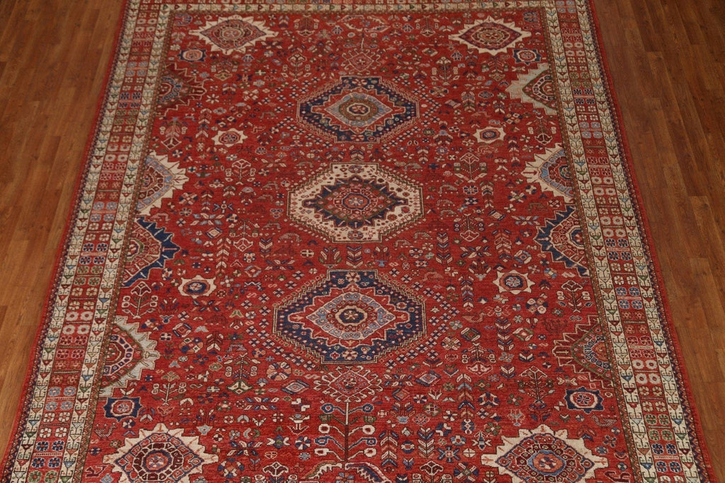 Vegetable Dye Yalameh Persian Area Rug 9x11