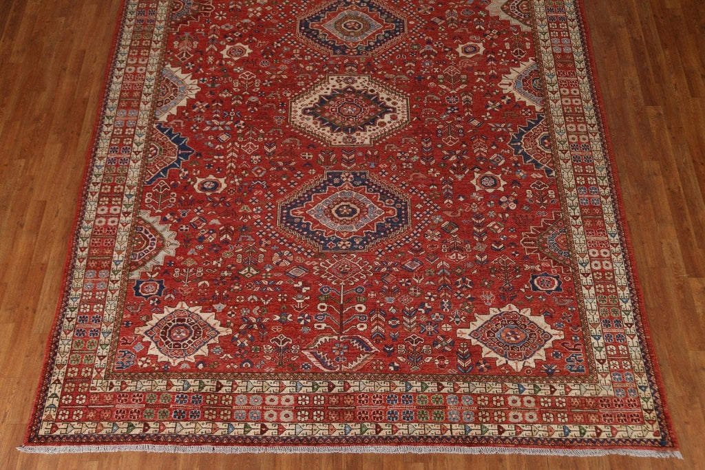 Vegetable Dye Yalameh Persian Area Rug 9x11