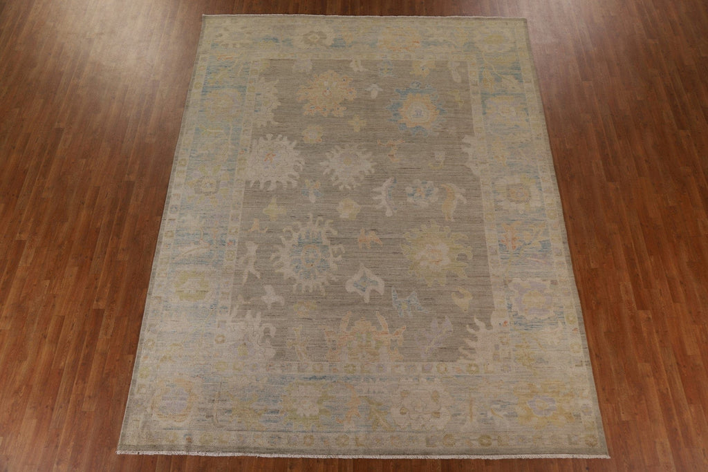 Vegetable Dye Oushak Turkish Area Rug 9x12