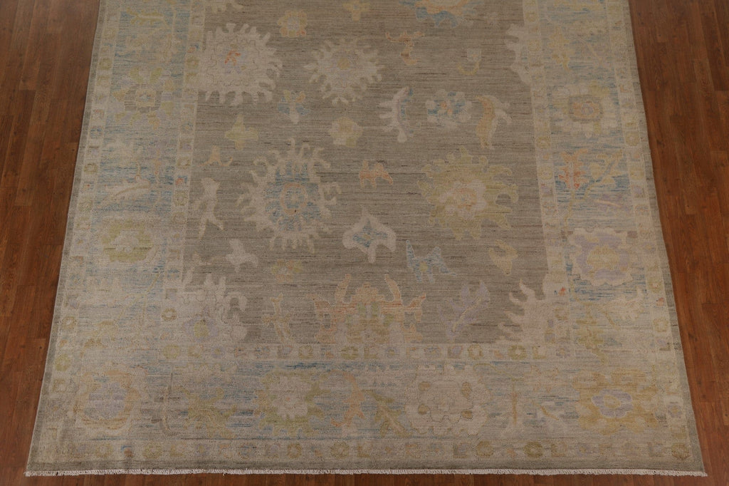 Vegetable Dye Oushak Turkish Area Rug 9x12