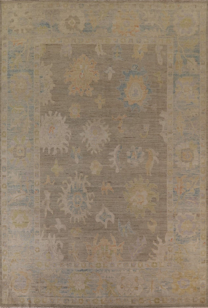 Vegetable Dye Oushak Turkish Area Rug 9x12