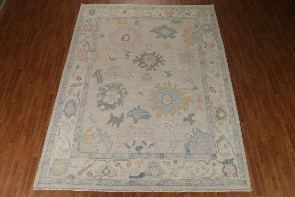 Vegetable Dye Oushak Oriental Area Rug 9x12