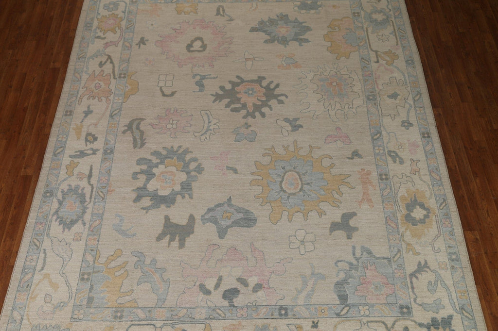 Vegetable Dye Oushak Oriental Area Rug 9x12