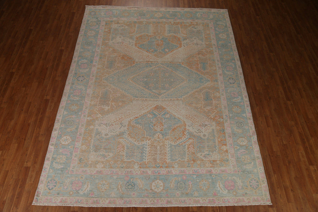 Vegetable Dye Oushak Turkish Area Rug 9x12