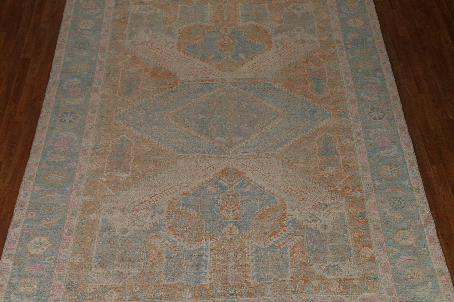 Vegetable Dye Oushak Turkish Area Rug 9x12