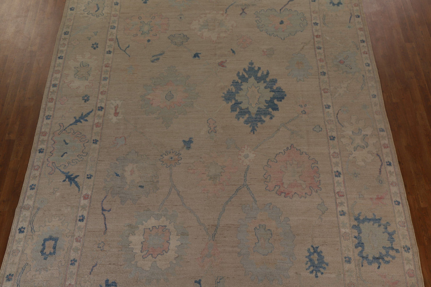 Vegetable Dye Oushak Large Area Rug 10x14