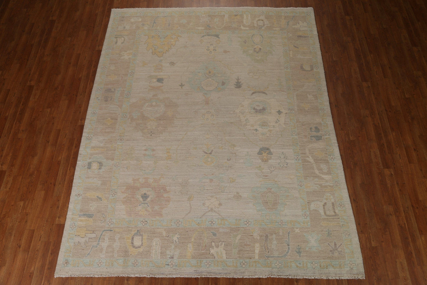 Wool Oushak Vegetable Dye Area Rug 8x10