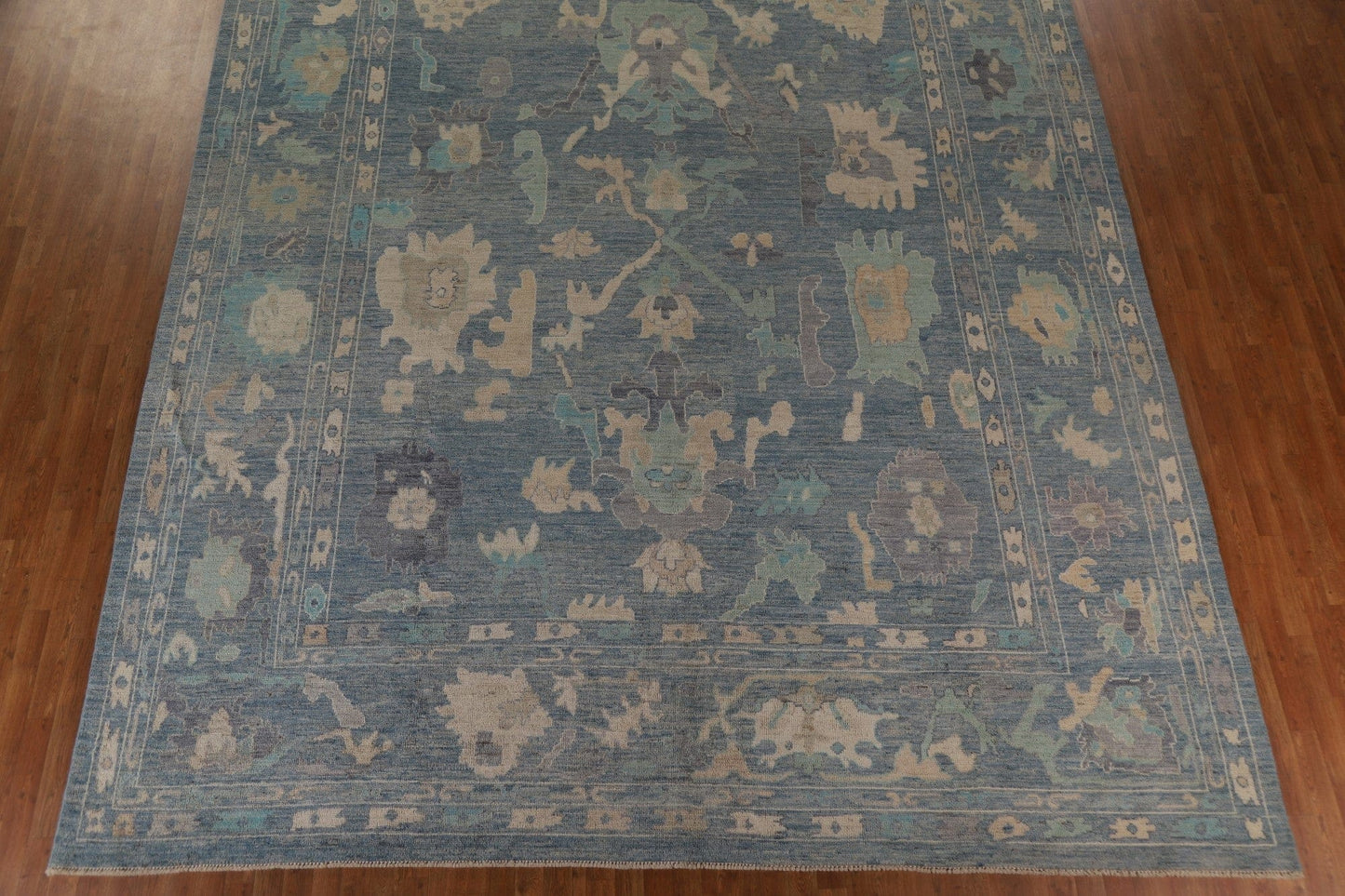 Vegetable Dye Oushak Turkish Large Rug 12x15