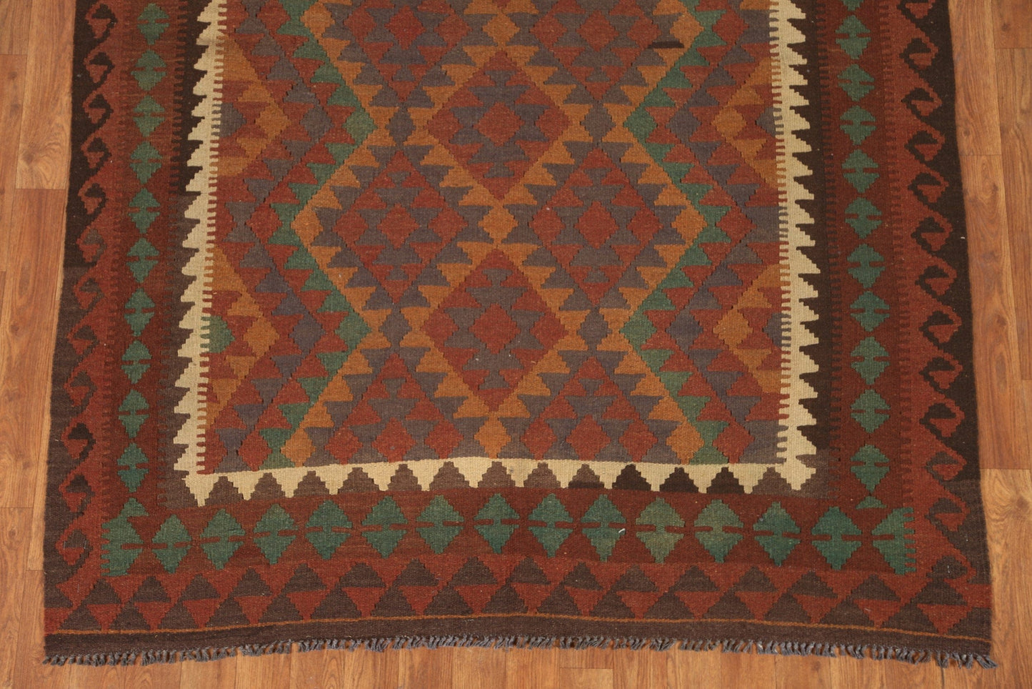 Hand-Woven Kilim Oriental Area Rug 5x7