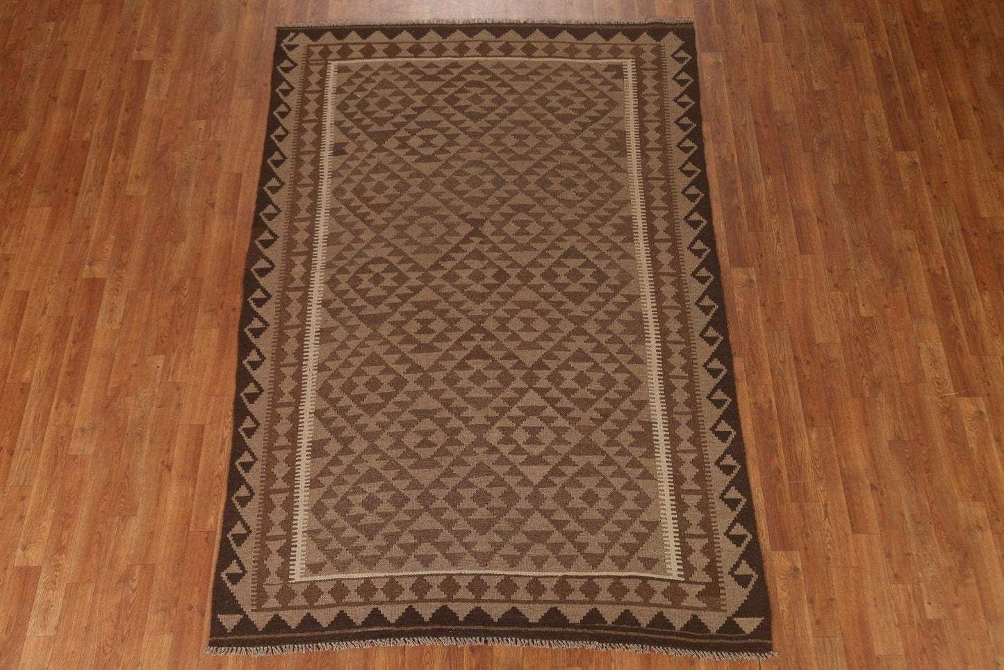 Hand-Woven Kilim Oriental Area Rug 5x8