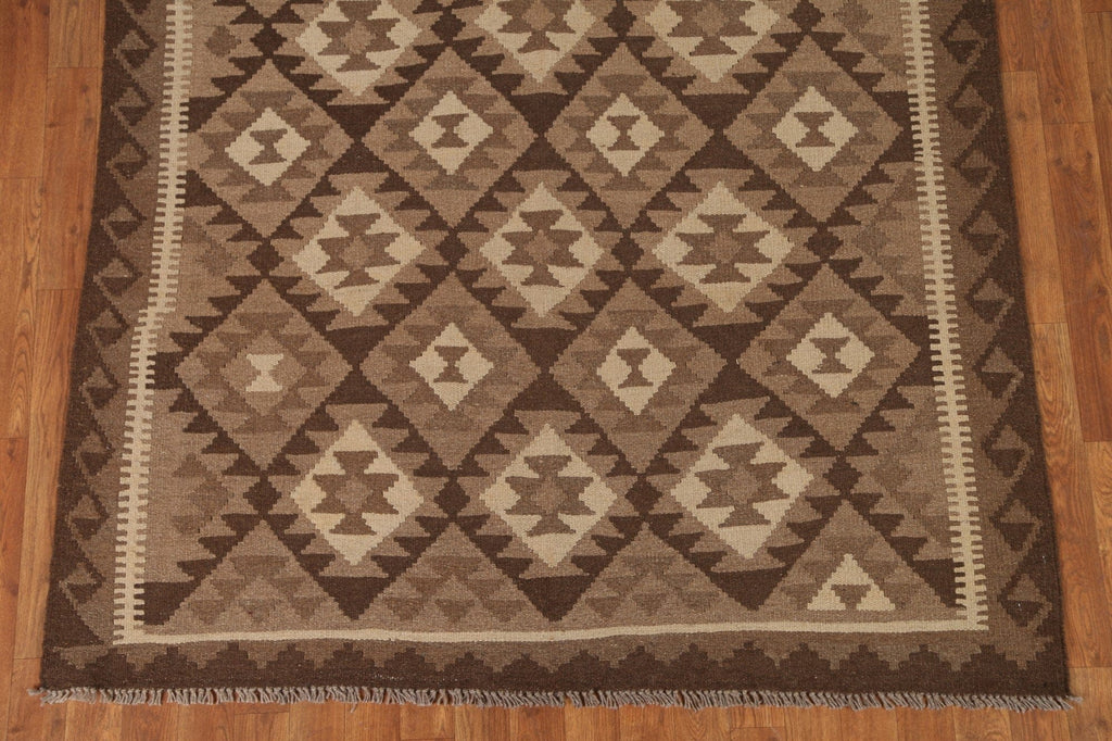 Hand-Woven Kilim Oriental Area Rug 5x8