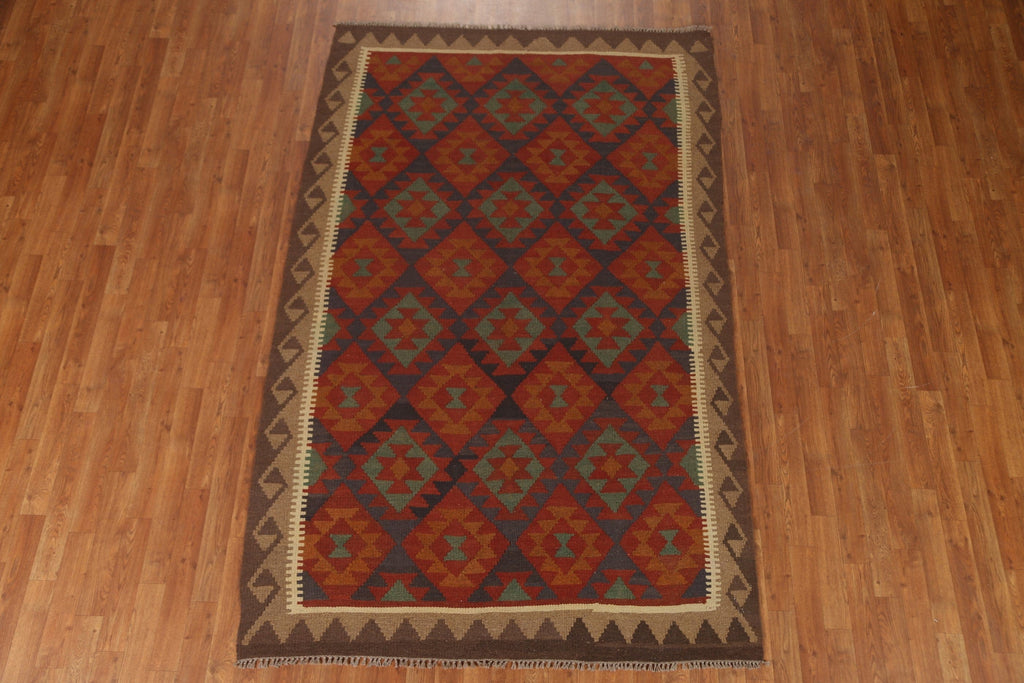 Geometric Kilim Oriental Area Rug 5x8