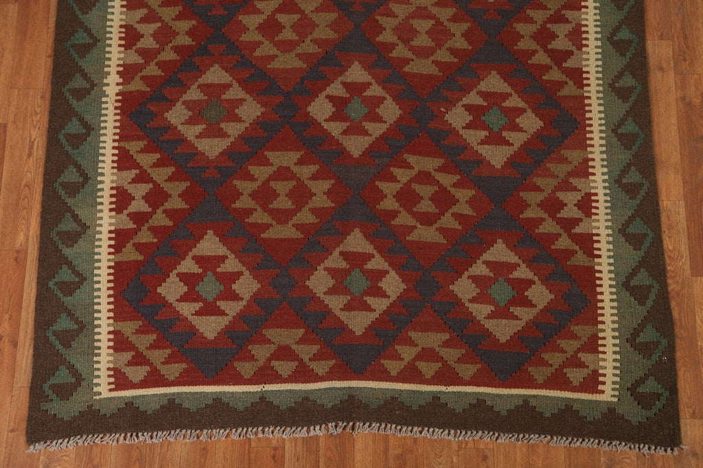 Wool Kilim Tribal Area Rug 5x8