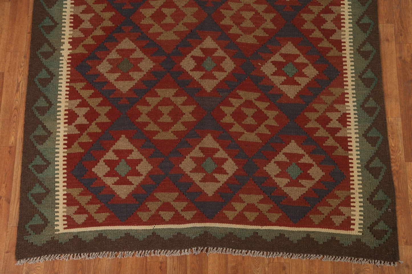 Wool Kilim Tribal Area Rug 5x8