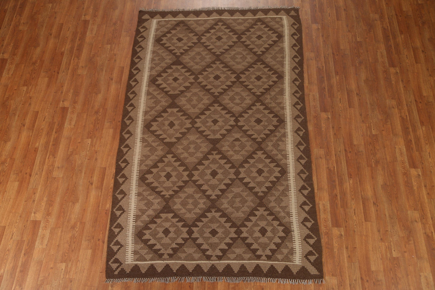 Hand-Woven Kilim Oriental Area Rug 5x8