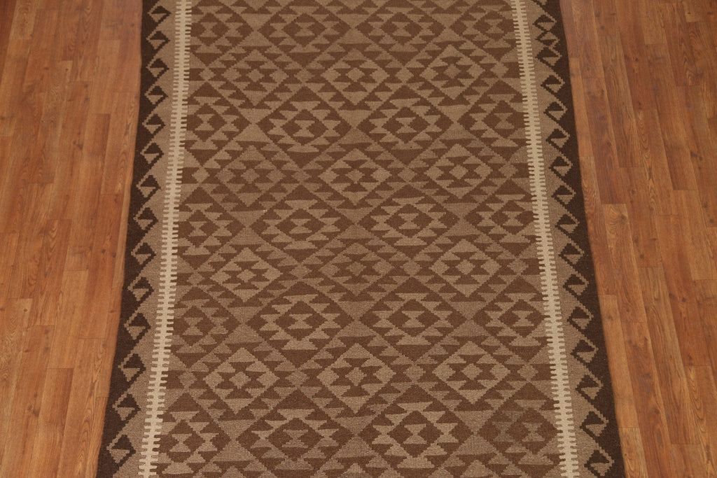 Brown Kilim Oriental Area Rug 5x8