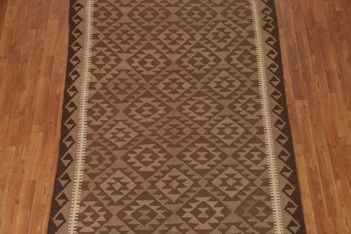 Brown Kilim Oriental Area Rug 5x8